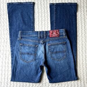 Y2K LUCKY BRAND DUNGAREES MID RISE FLARE JEANS